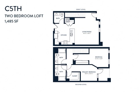 Two Bedroom C5TH 1485 SF - Resa Long Beach